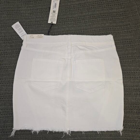 Liverpool Gia Glider skirt sz 10 petite Raw hem 80's vintage look mini skirt NWT - Picture 10 of 11